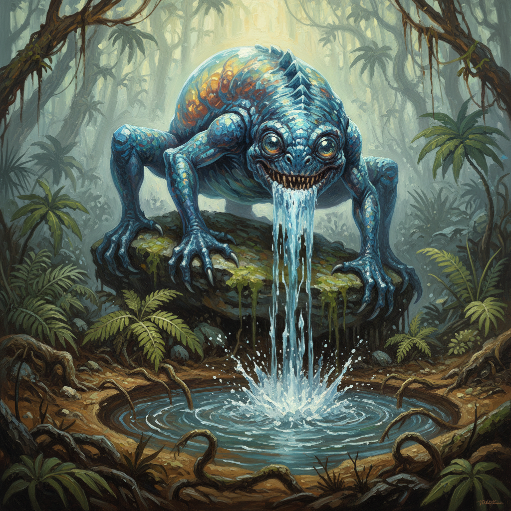 Grodair, original Pathfinder 2e monster artwork by ZapGM