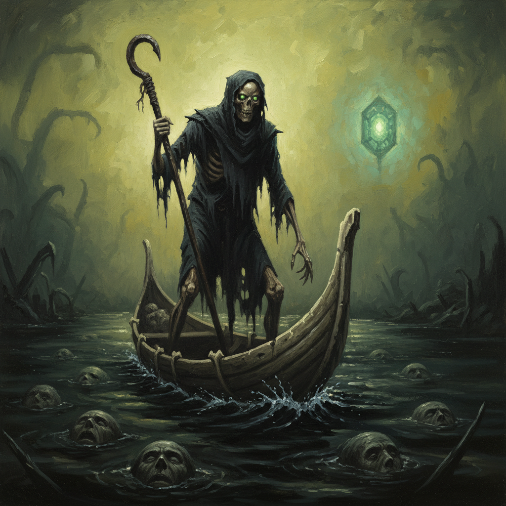 Thanadaemon, original Pathfinder 2e monster artwork by ZapGM