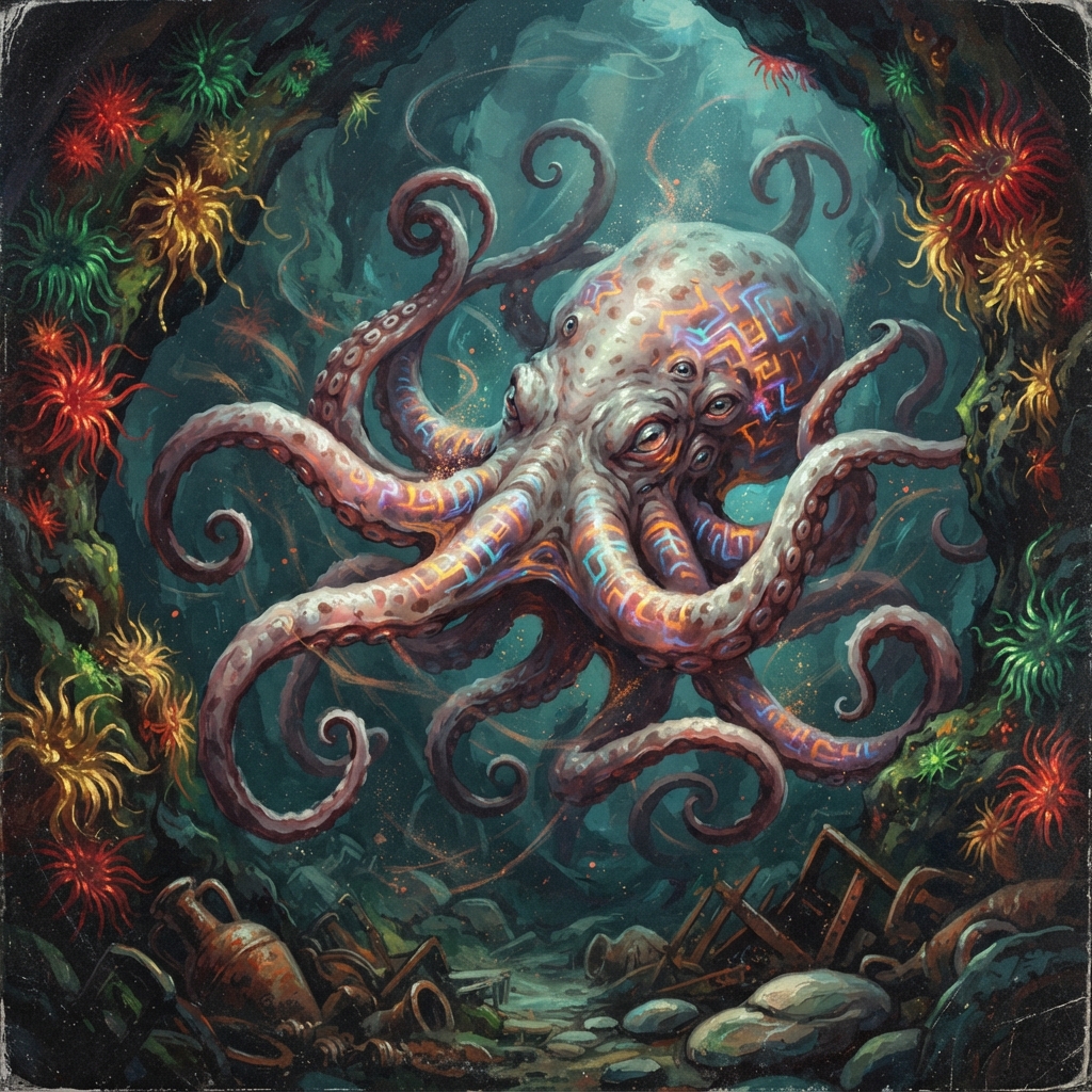 Aqudel, original Pathfinder 2e monster artwork by ZapGM