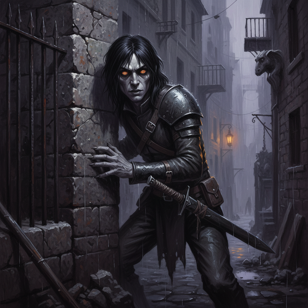 Fetchling Scout, original Pathfinder 2e monster artwork by ZapGM