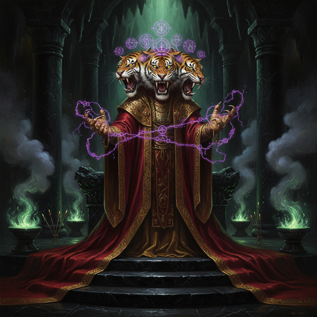 Maharaja, original Pathfinder 2e monster artwork by ZapGM