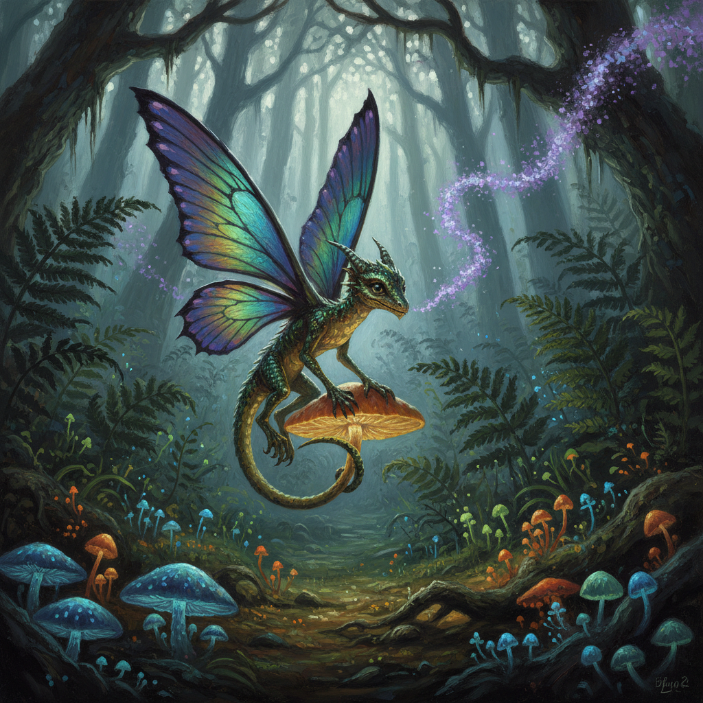 Draxie, original Pathfinder 2e monster artwork by ZapGM