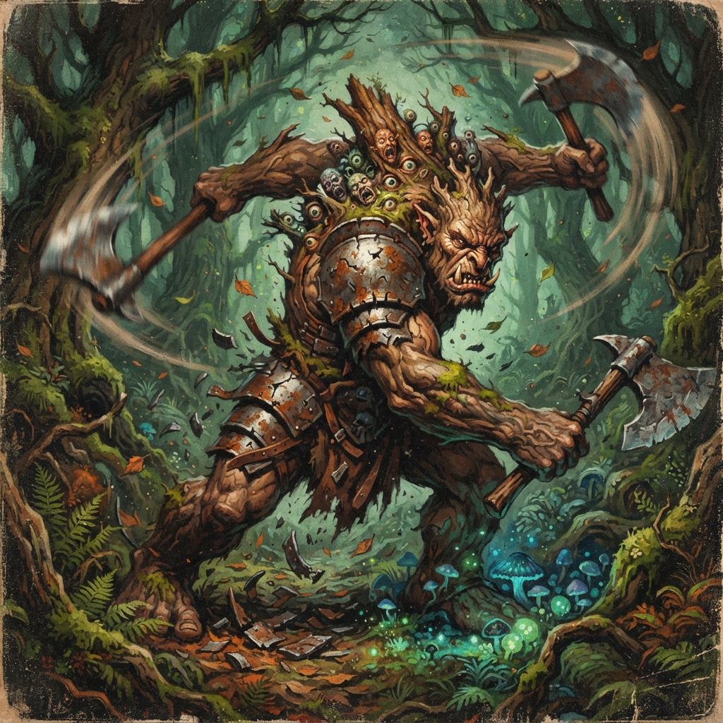 Troll Warleader, original Pathfinder 2e monster artwork by ZapGM