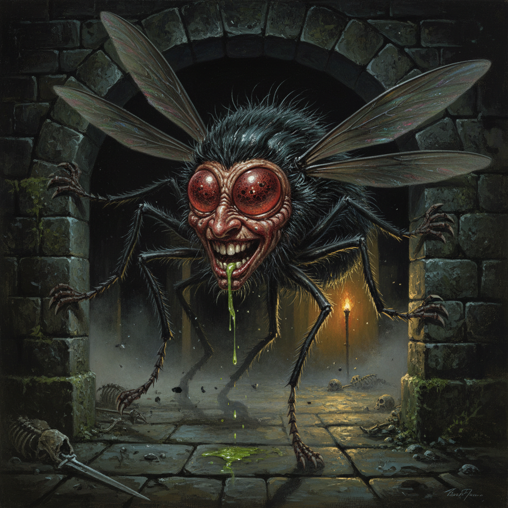 Zebub, original Pathfinder 2e monster artwork by ZapGM