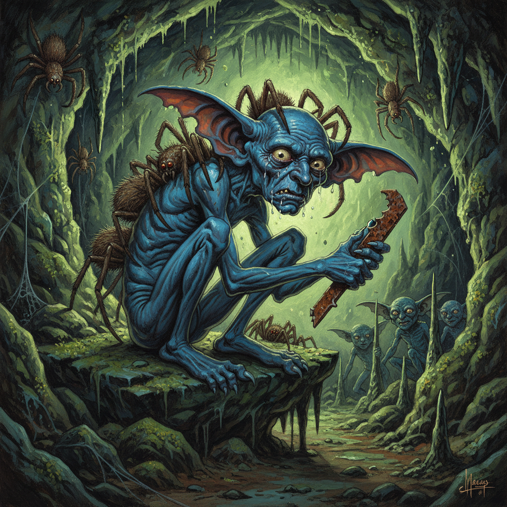 Mitflit, original Pathfinder 2e monster artwork by ZapGM