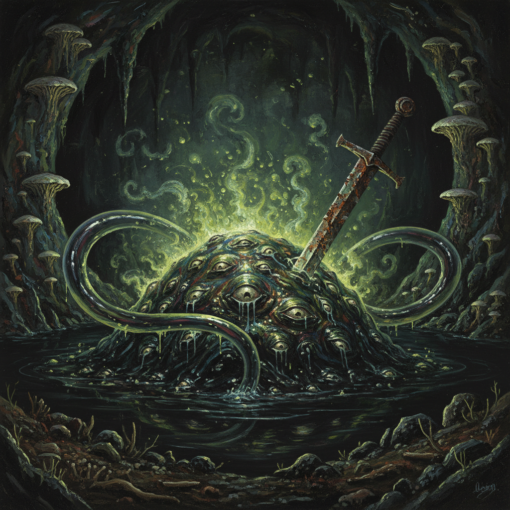 Omox, original Pathfinder 2e monster artwork by ZapGM