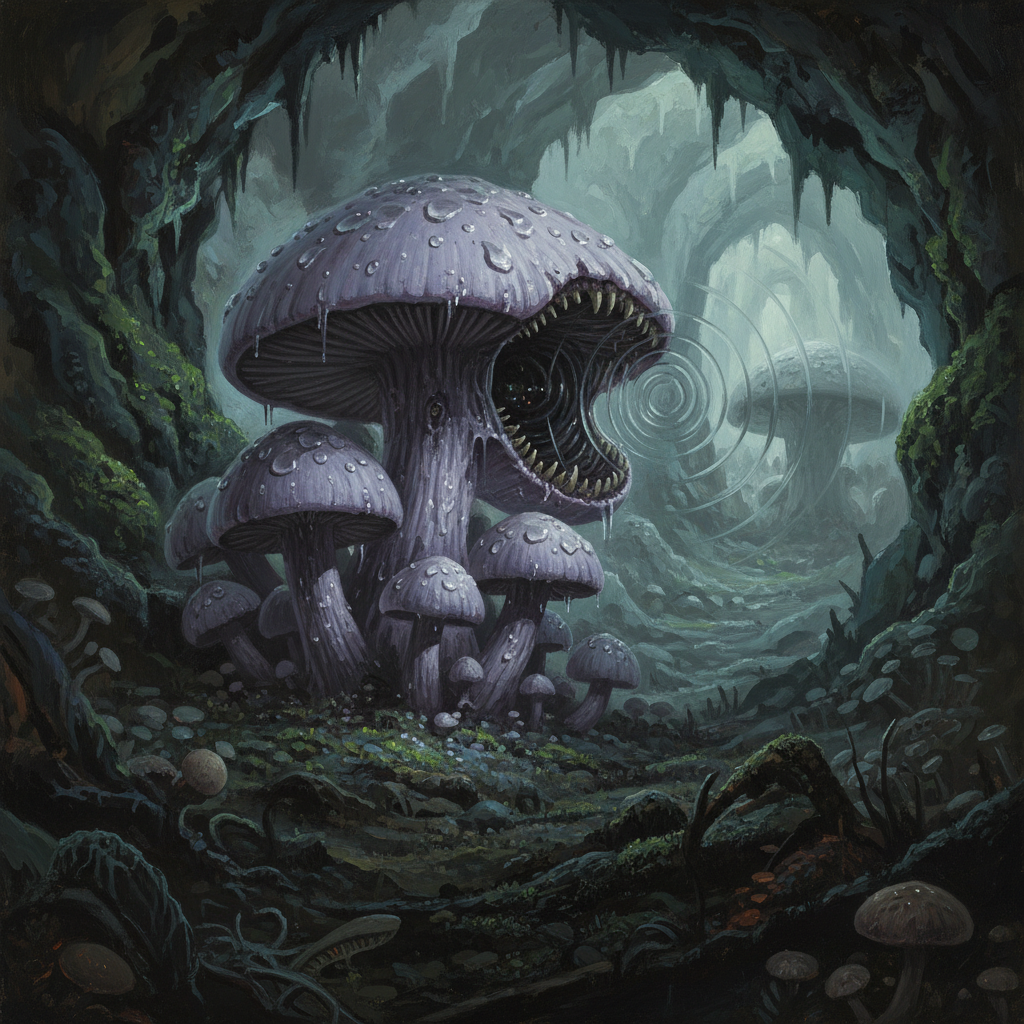 Shrieker, original D&D 5e monster artwork by ZapGM