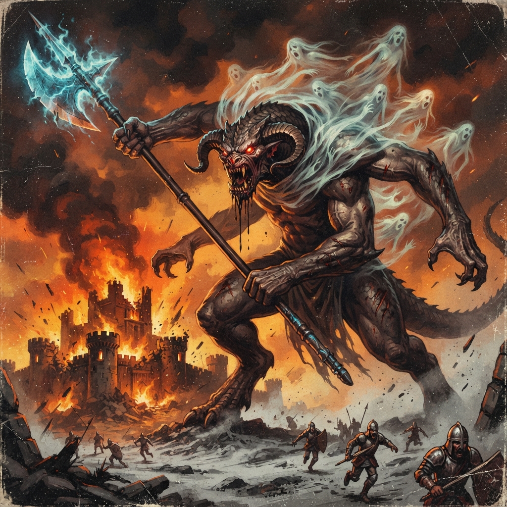 Obcisidaemon, original Pathfinder 2e monster artwork by ZapGM