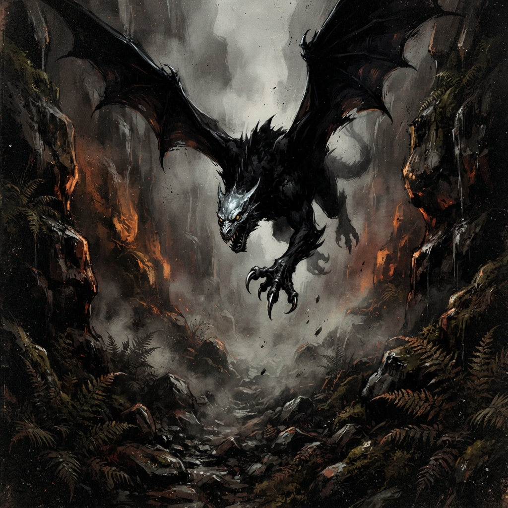 Ozthoom Shadow Double, original Pathfinder 2e monster artwork by ZapGM