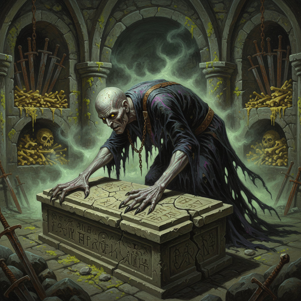 Nosferatu Overlord, original Pathfinder 2e monster artwork by ZapGM