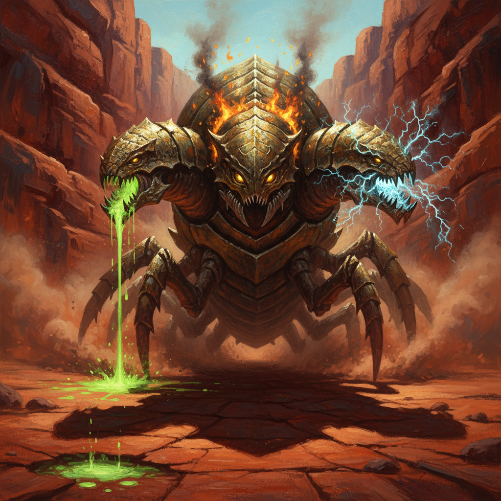Mukradi, original Pathfinder 2e monster artwork by ZapGM