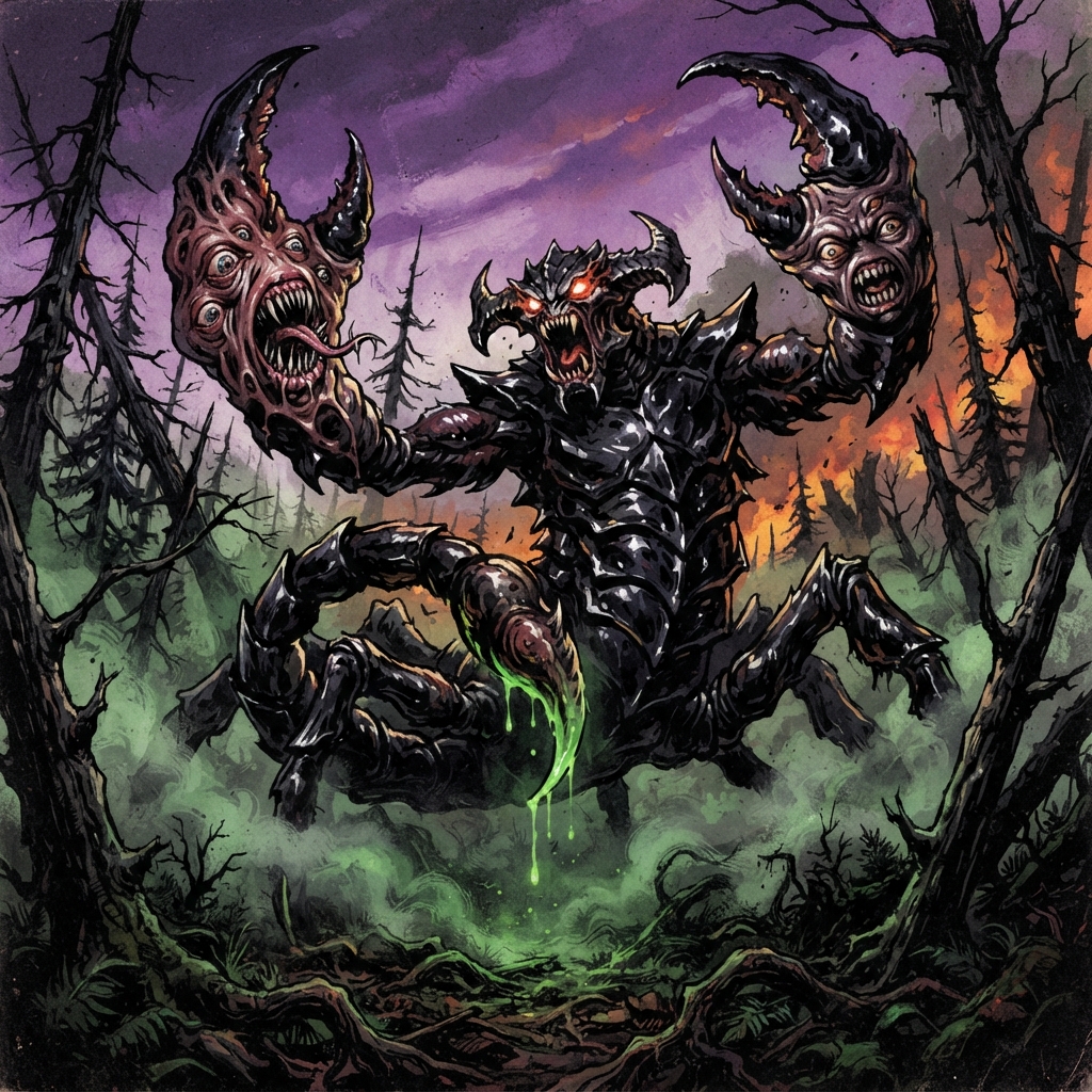 Kithangian, original Pathfinder 2e monster artwork by ZapGM
