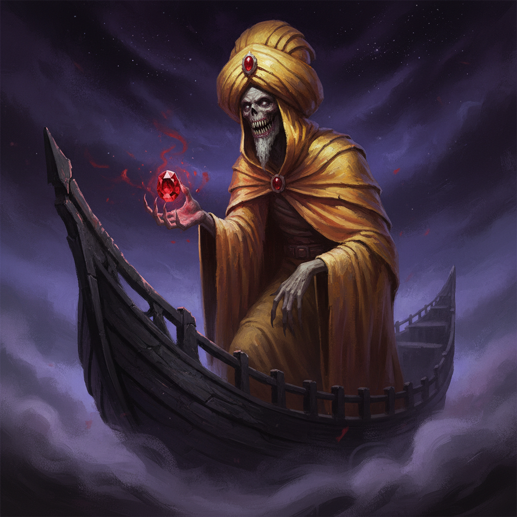 Denizen of Leng, original Pathfinder 2e monster artwork by ZapGM