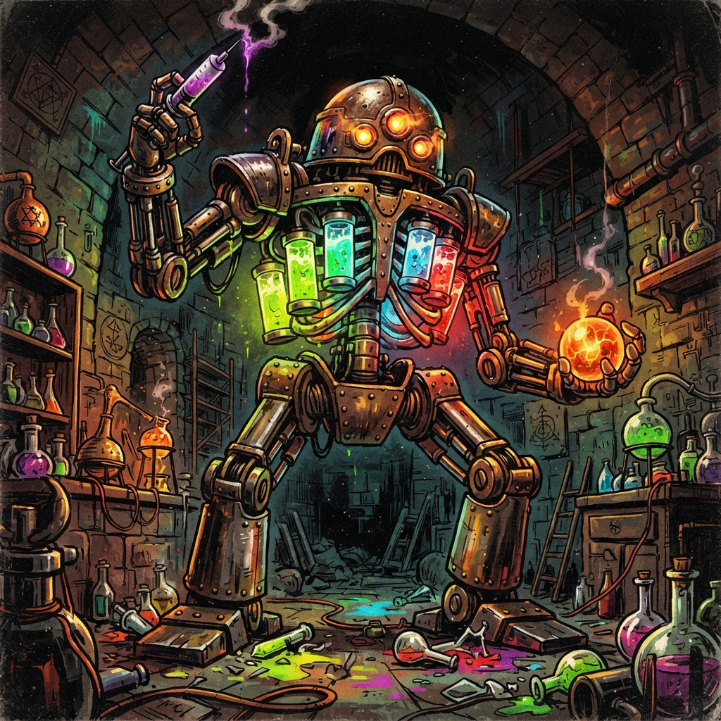Noxious Needler, original Pathfinder 2e monster artwork by ZapGM