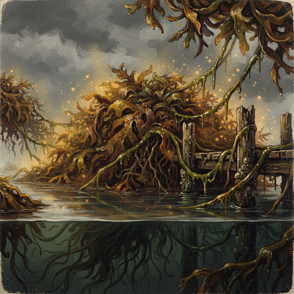 Doldrums Heap, original Pathfinder 2e monster artwork by ZapGM