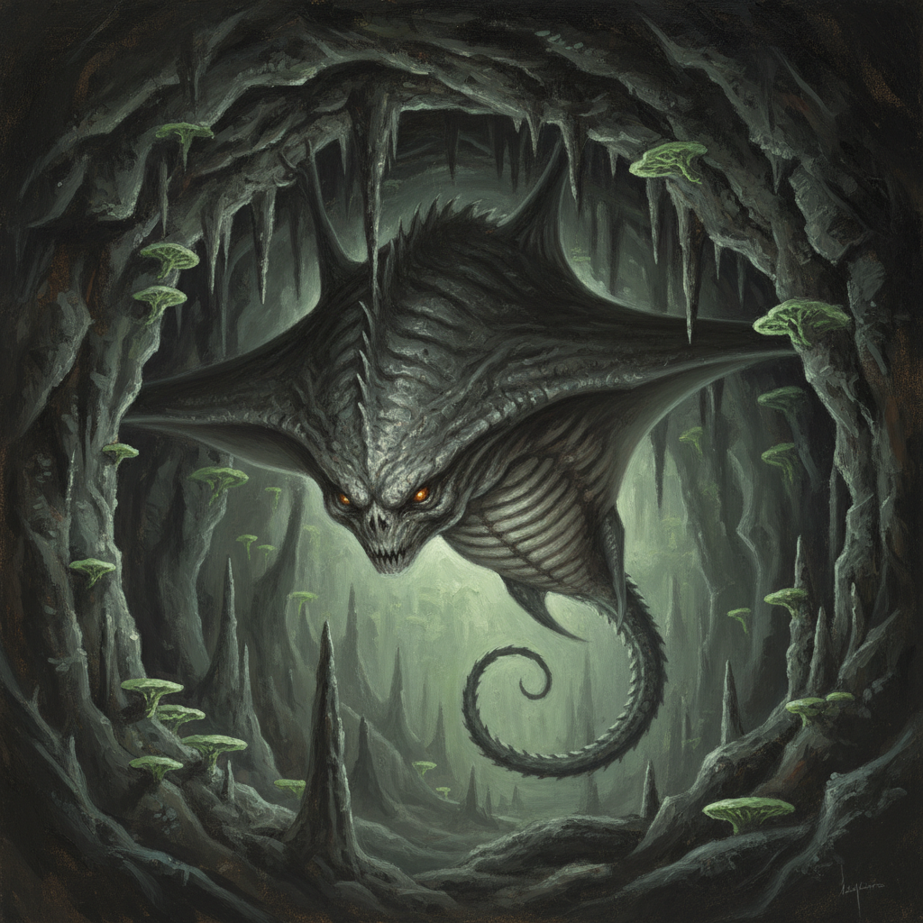 Cloaker, original Pathfinder 2e monster artwork by ZapGM