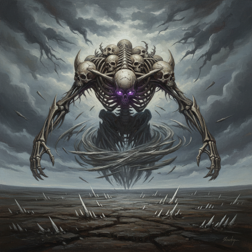 Skulltaker, original Pathfinder 2e monster artwork by ZapGM