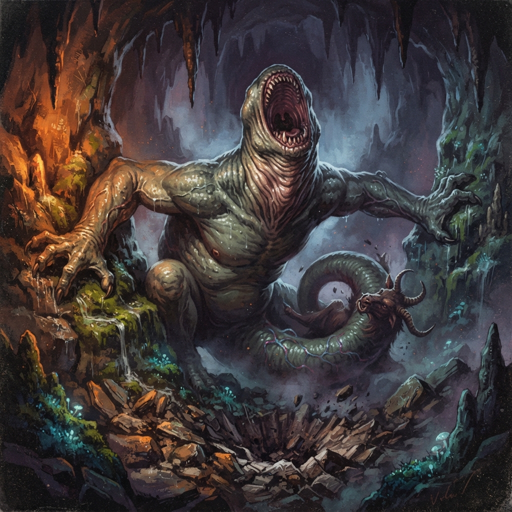 Argorth, original Pathfinder 2e monster artwork by ZapGM