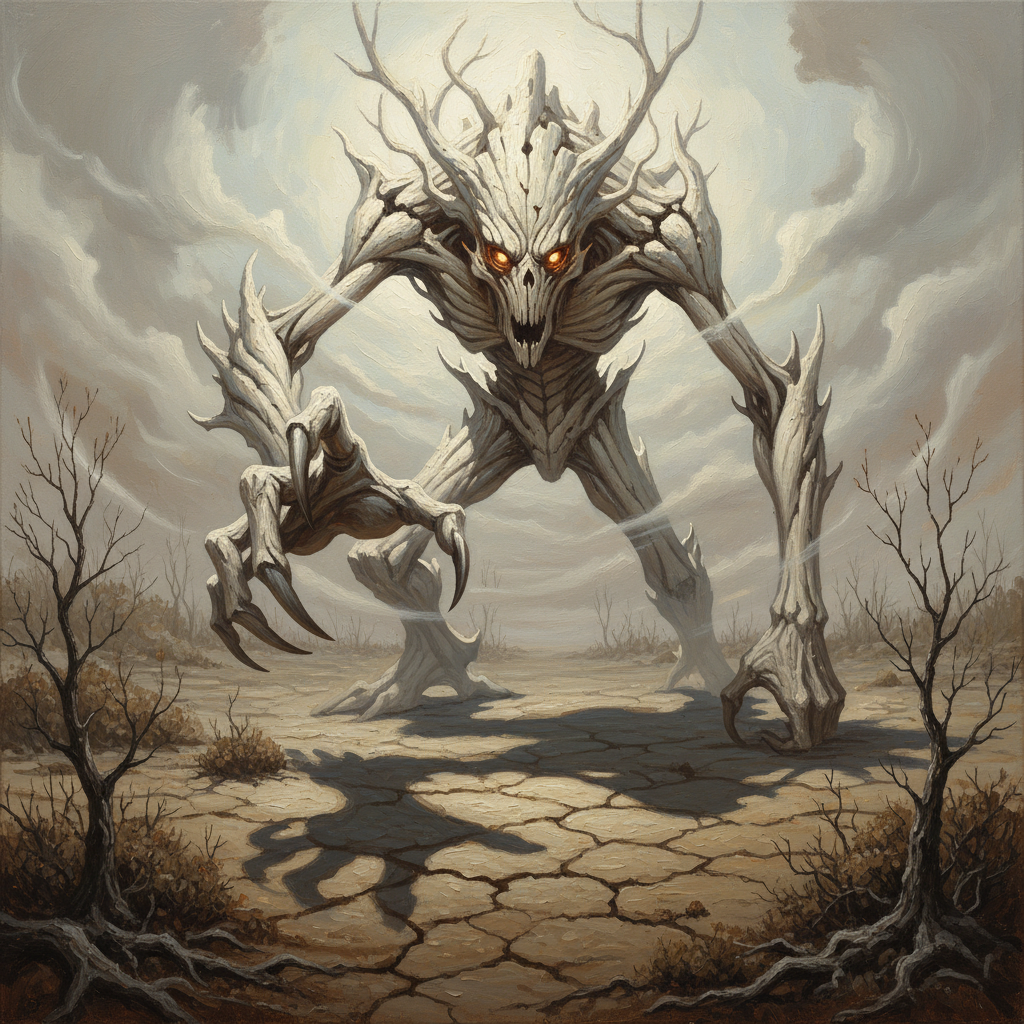 Arboreal Reaper, original Pathfinder 2e monster artwork by ZapGM