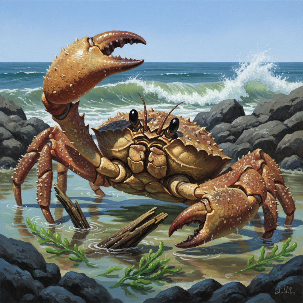 Giant Crab, original D&D 5e monster artwork by ZapGM