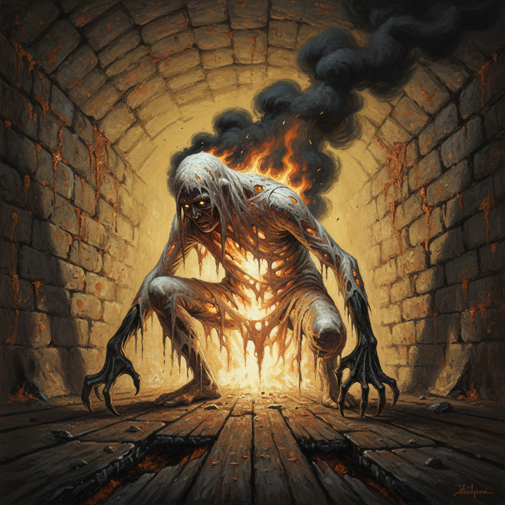 Blood Hag, original Pathfinder 2e monster artwork by ZapGM