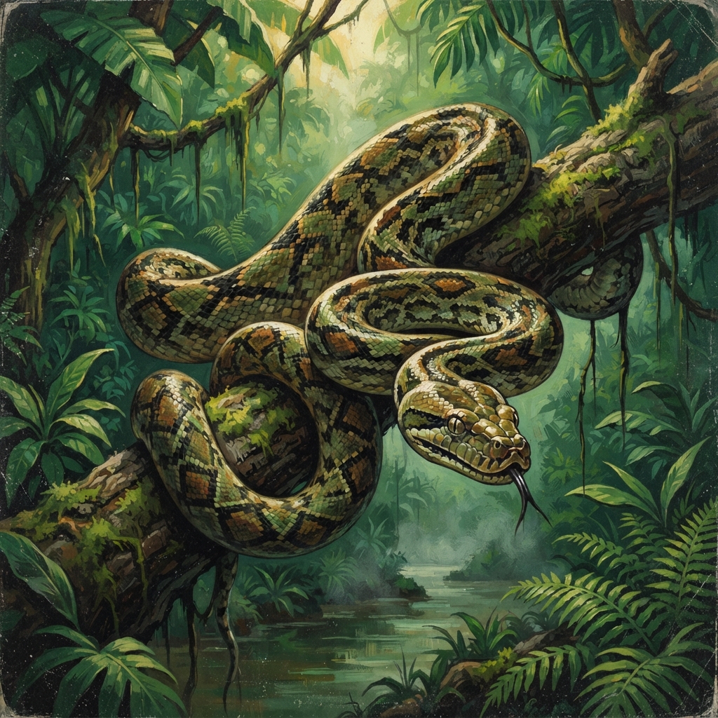 Python, original Pathfinder 2e monster artwork by ZapGM