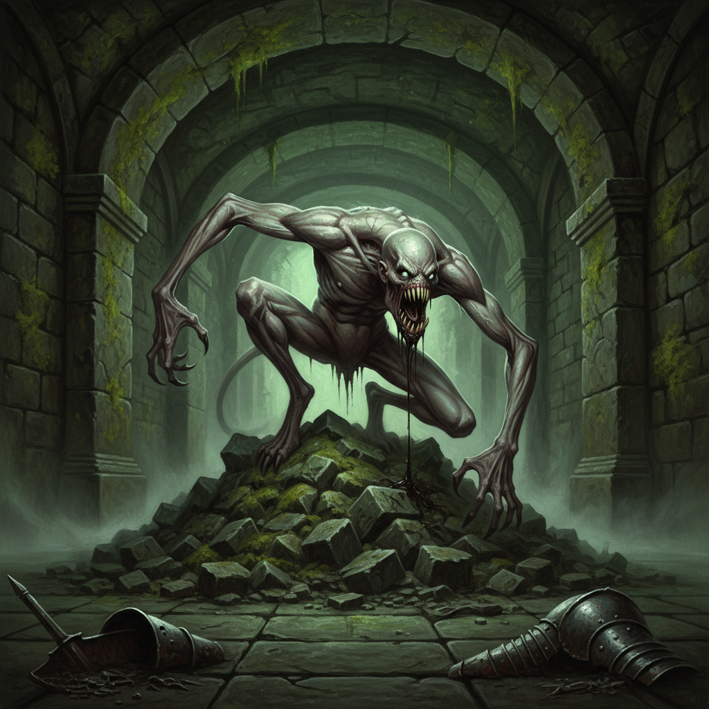 Sinspawn, original Pathfinder 2e monster artwork by ZapGM
