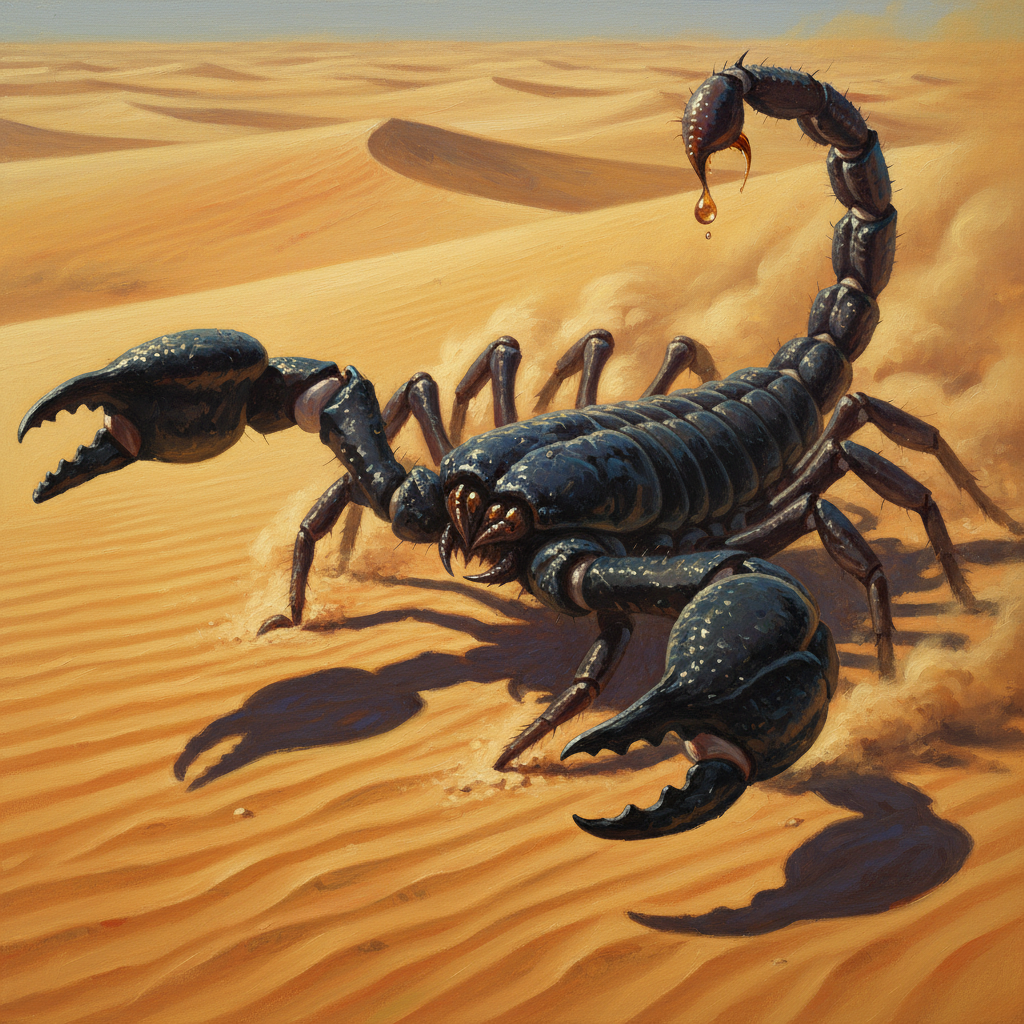 Giant Scorpion, original D&D 5e monster artwork by ZapGM