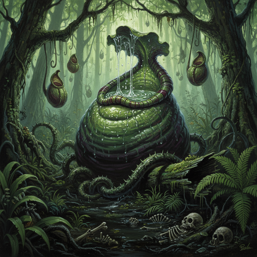 Dezullon, original Pathfinder 2e monster artwork by ZapGM