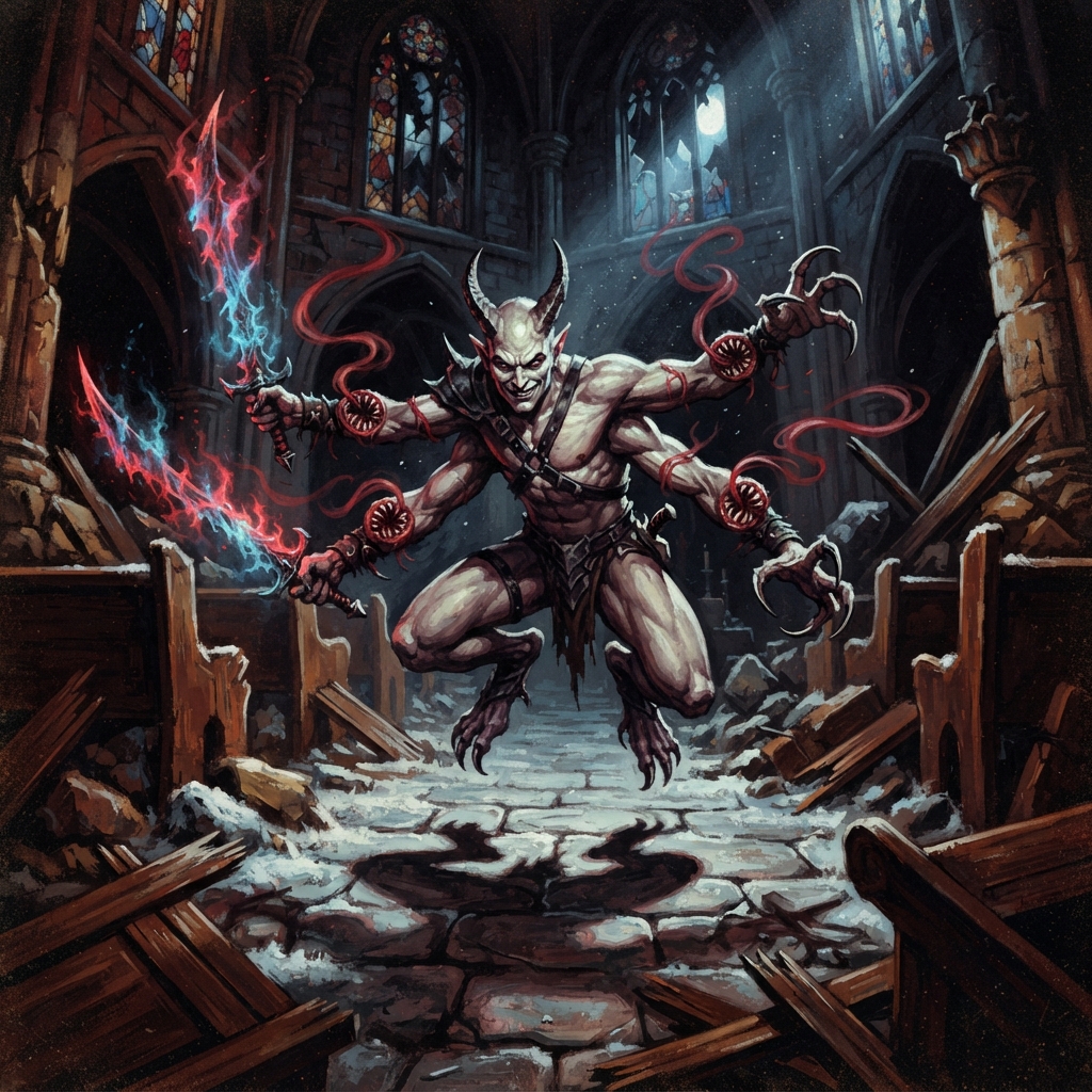 Seraptis, original Pathfinder 2e monster artwork by ZapGM