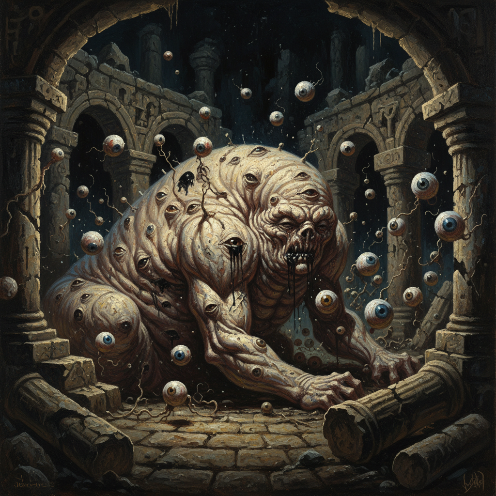 Hyakume, original Pathfinder 2e monster artwork by ZapGM
