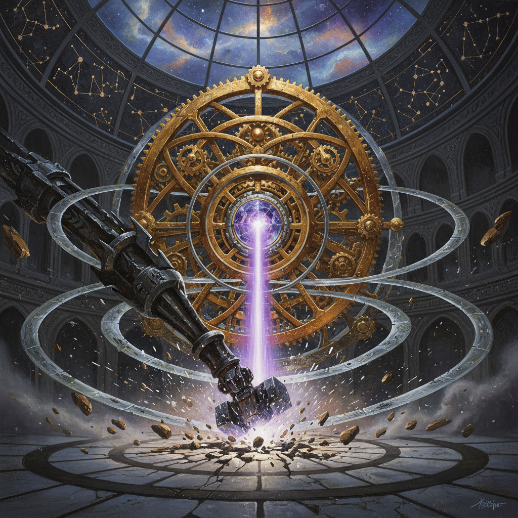 Radiant Warden, original Pathfinder 2e monster artwork by ZapGM