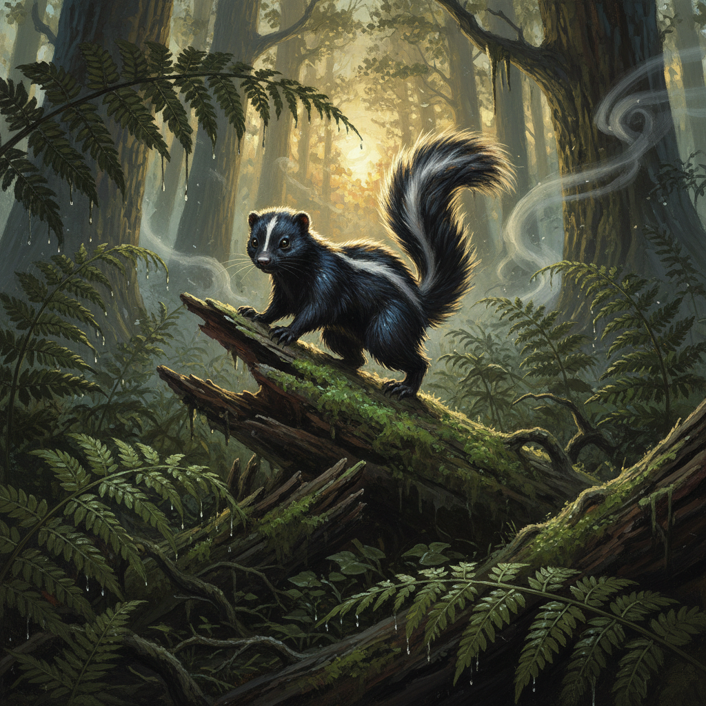 Skunk, original Pathfinder 2e monster artwork by ZapGM