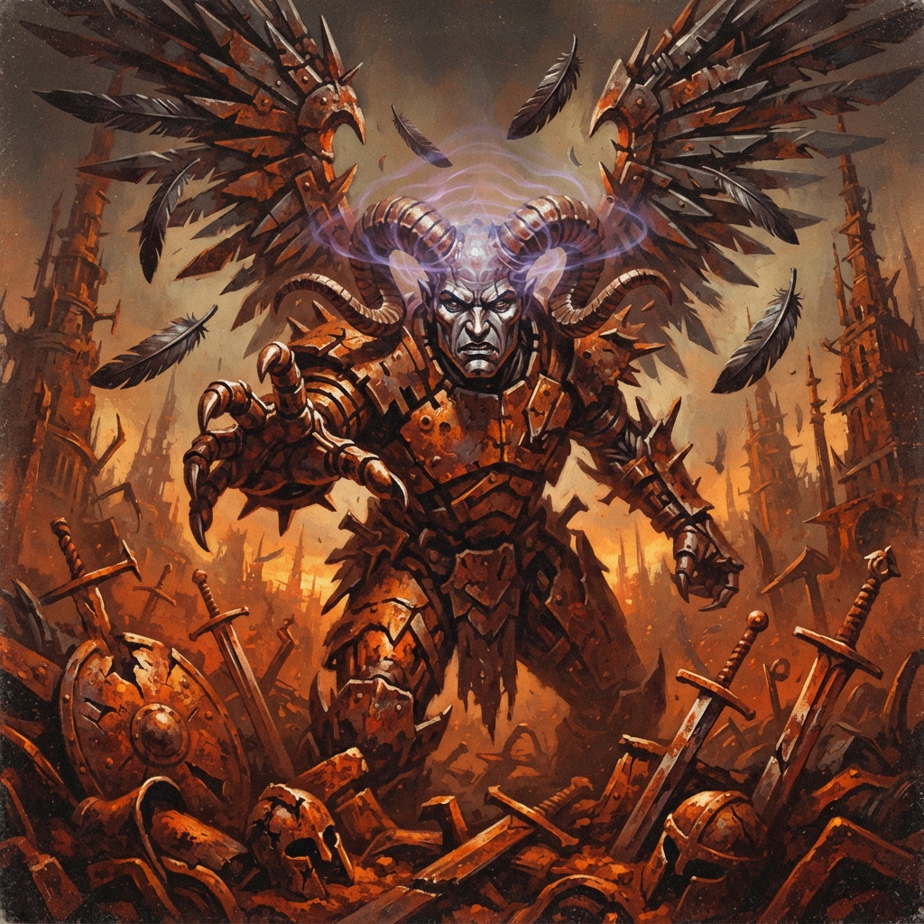 Ferrugon, original Pathfinder 2e monster artwork by ZapGM