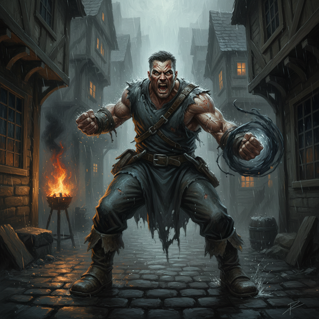 Street Skelm, original Pathfinder 2e monster artwork by ZapGM