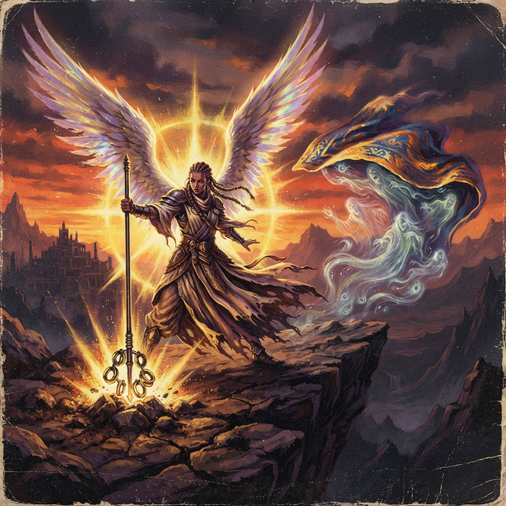 Sramana, original Pathfinder 2e monster artwork by ZapGM
