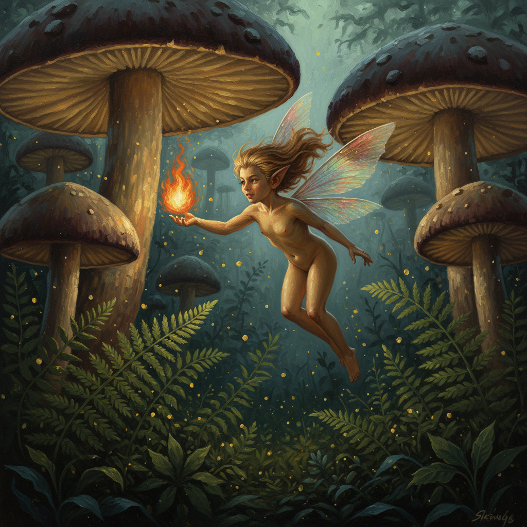 Sprite, original Pathfinder 2e monster artwork by ZapGM