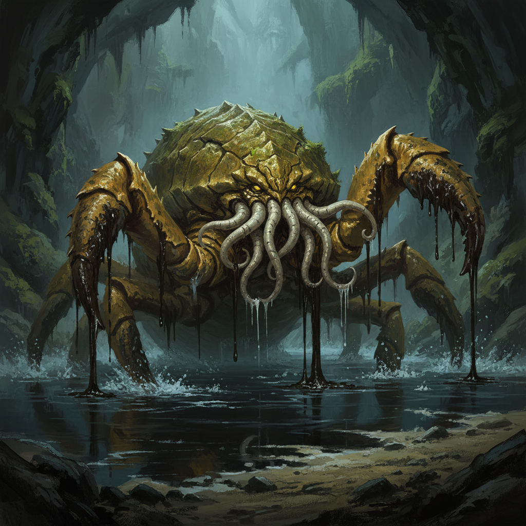 Chuul, original Pathfinder 2e monster artwork by ZapGM