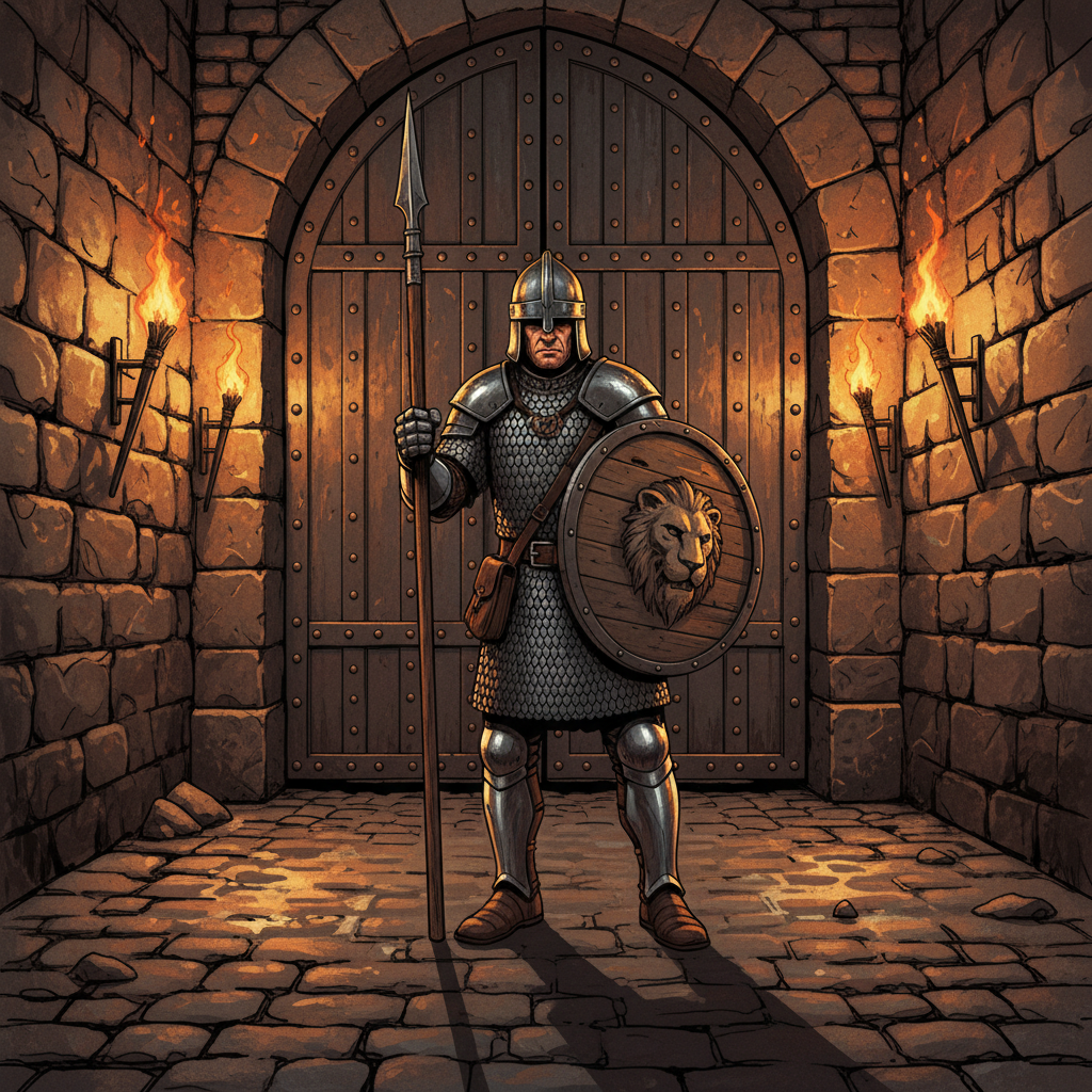 Guard, original D&D 5e monster artwork by ZapGM