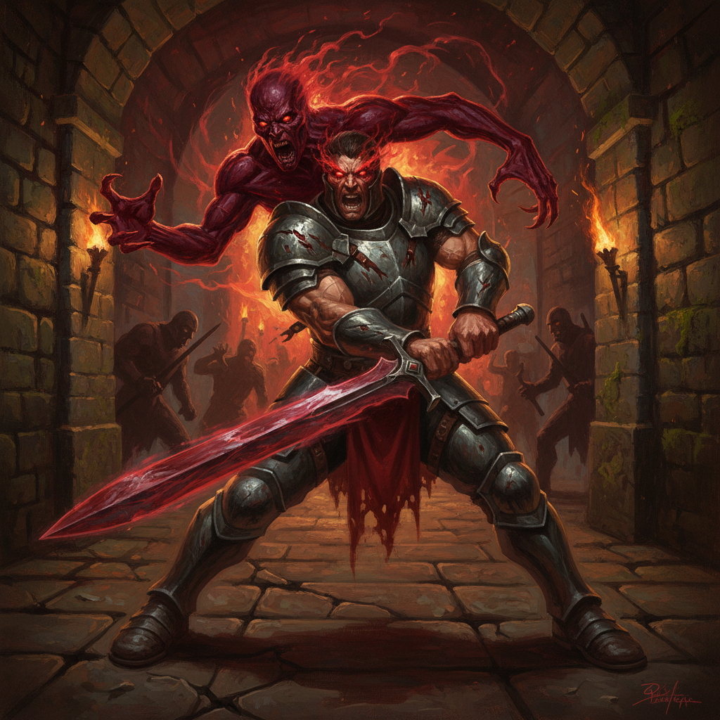 Seething Spirit, original Pathfinder 2e monster artwork by ZapGM