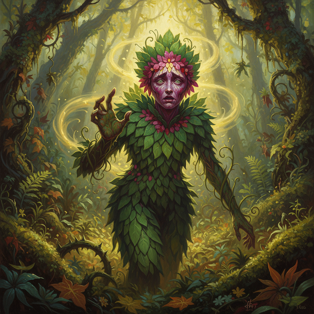 Ghoran Manipulator, original Pathfinder 2e monster artwork by ZapGM