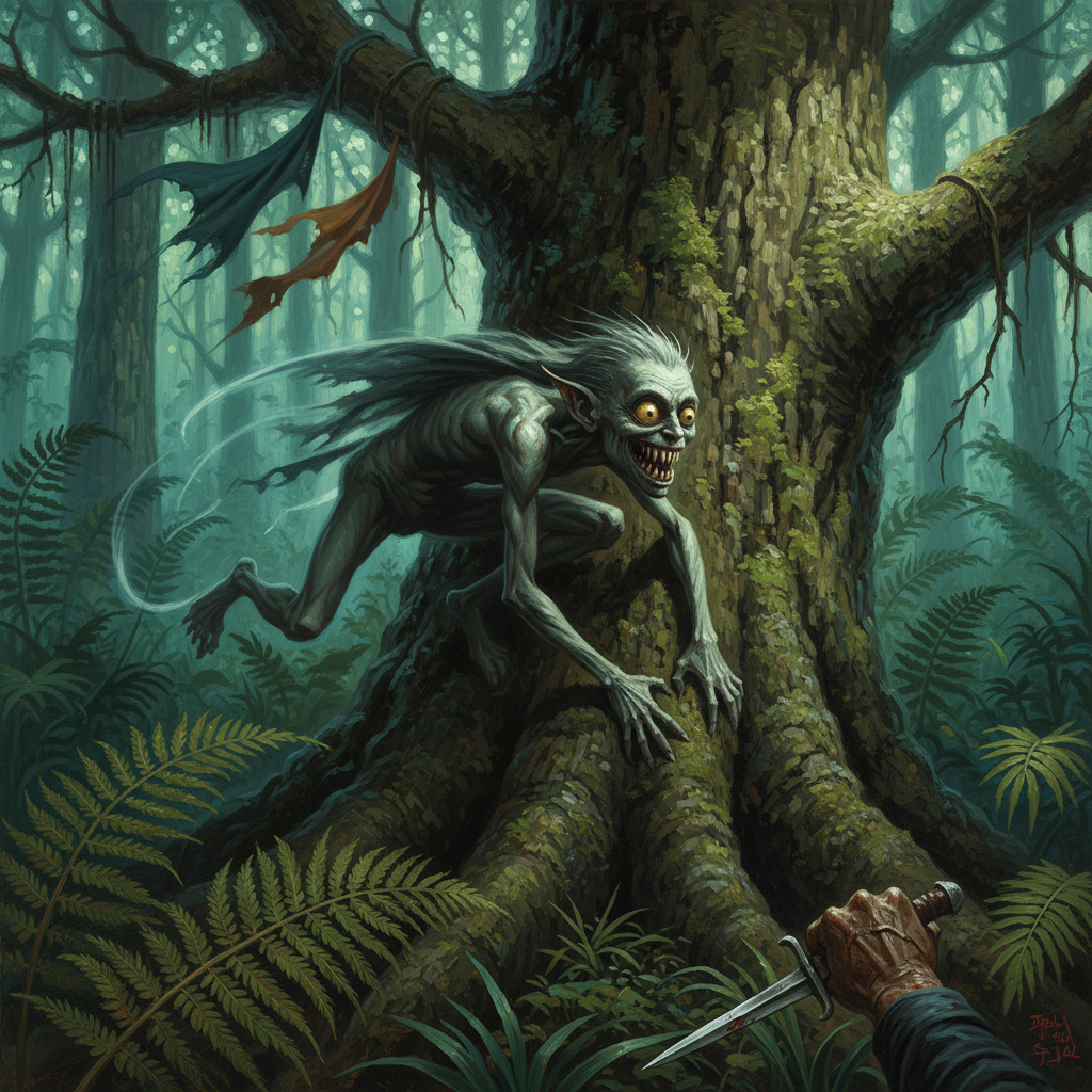 Quickling, original Pathfinder 2e monster artwork by ZapGM