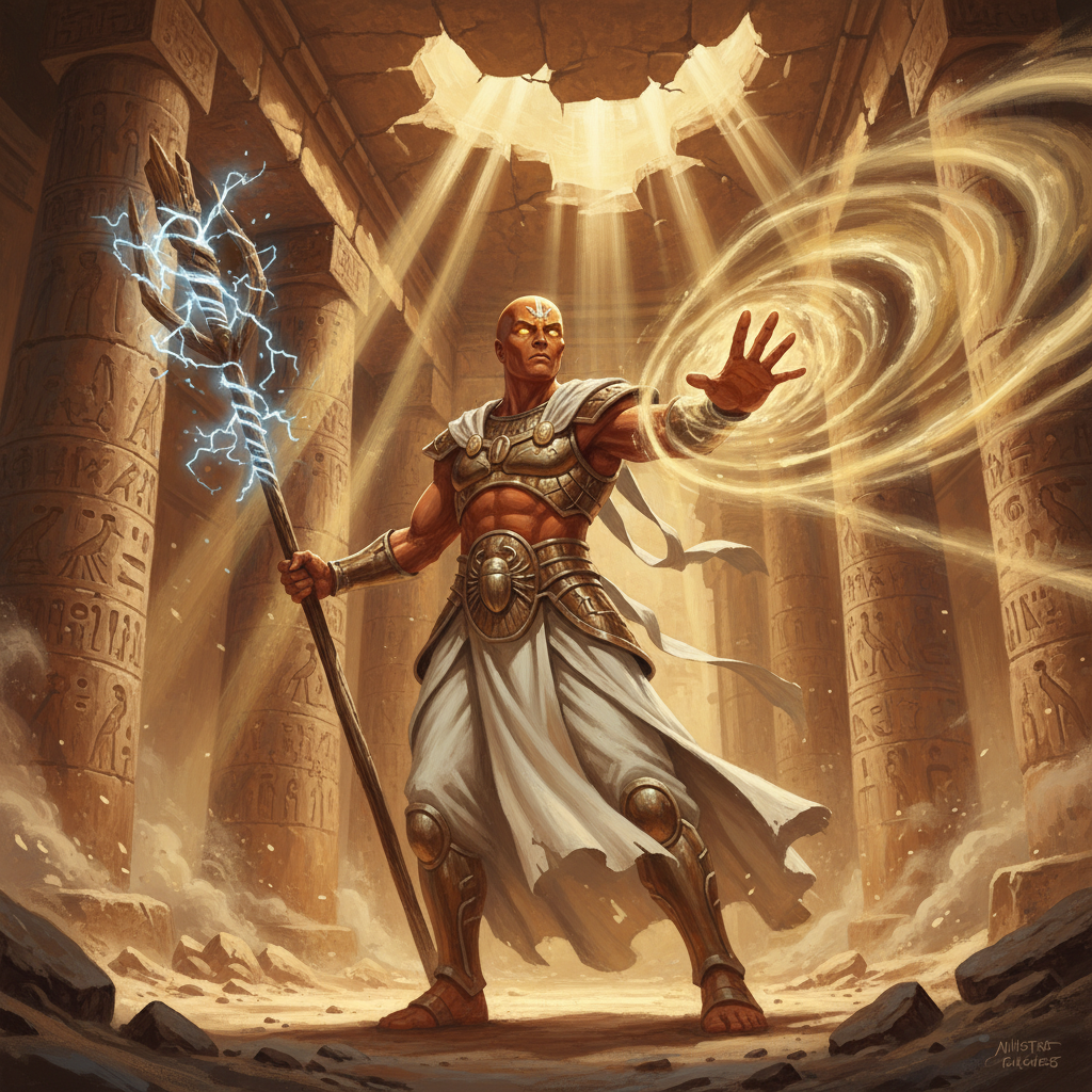 Shabti Redeemer, original Pathfinder 2e monster artwork by ZapGM