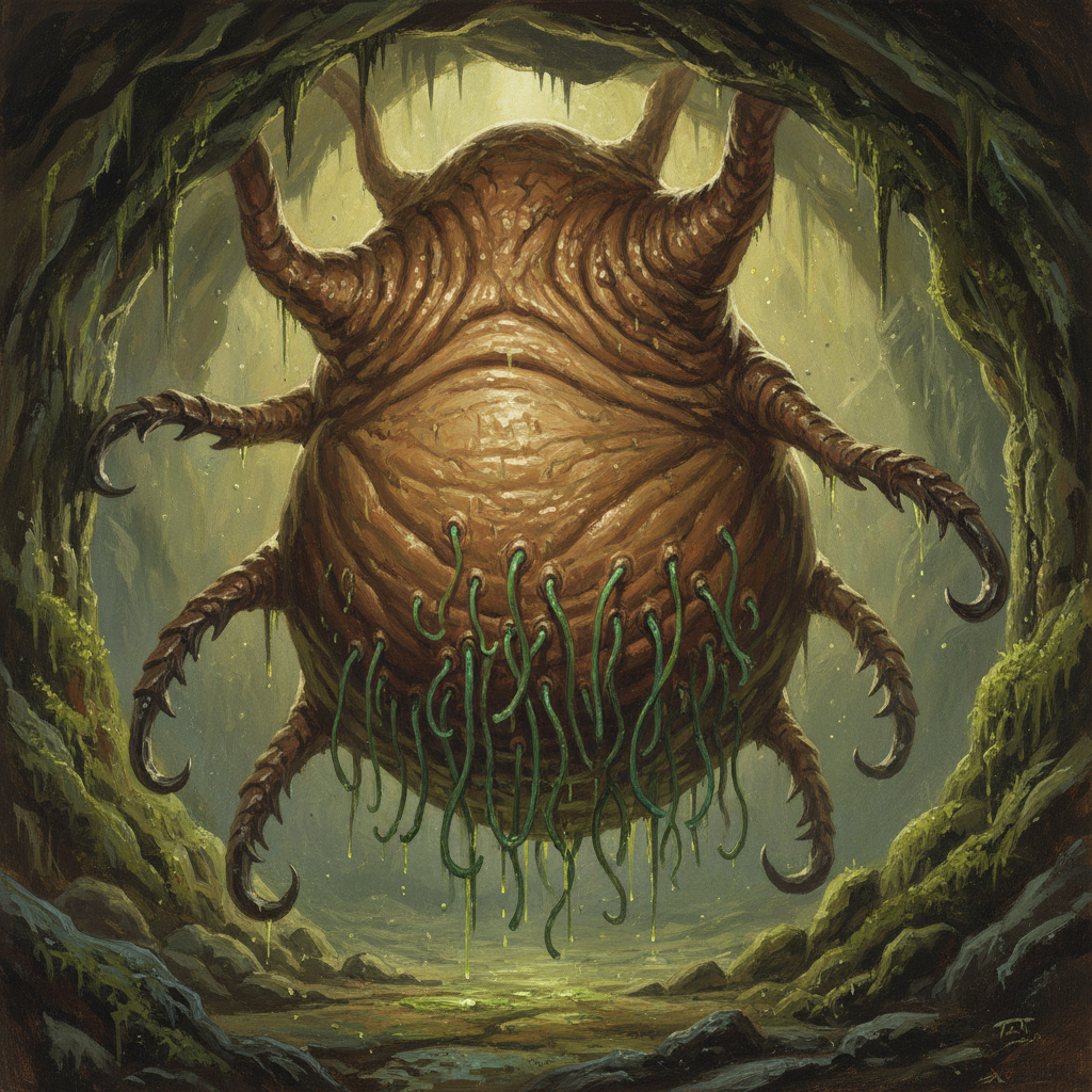 Drakauthix, original Pathfinder 2e monster artwork by ZapGM