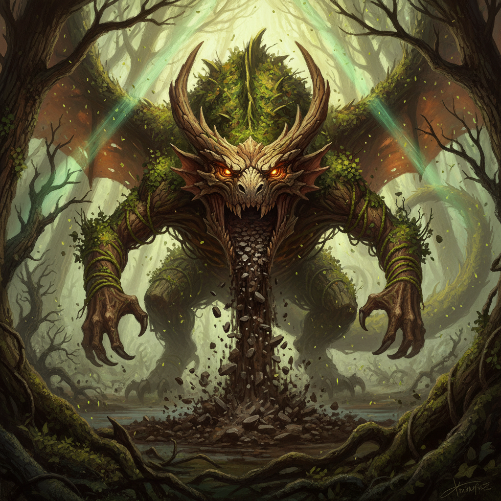 Zomok, original Pathfinder 2e monster artwork by ZapGM