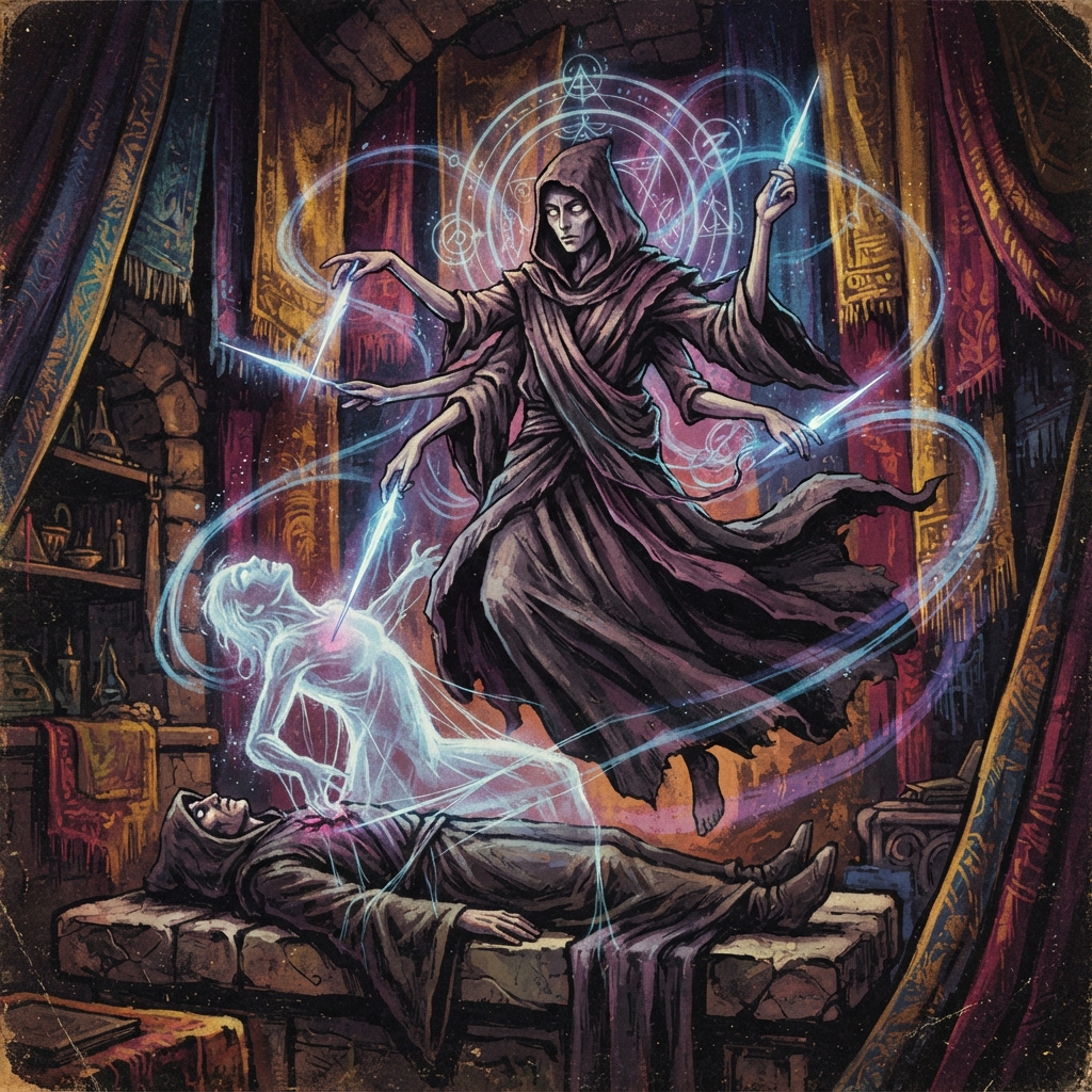 Eseneth, original Pathfinder 2e monster artwork by ZapGM
