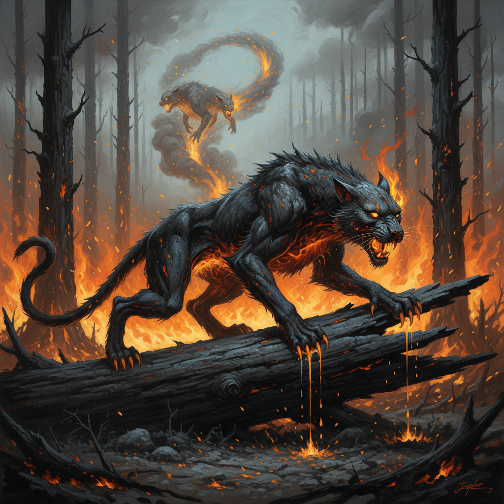 Elananx, original Pathfinder 2e monster artwork by ZapGM