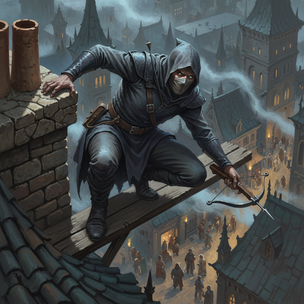 Spy, original D&D 5e monster artwork by ZapGM