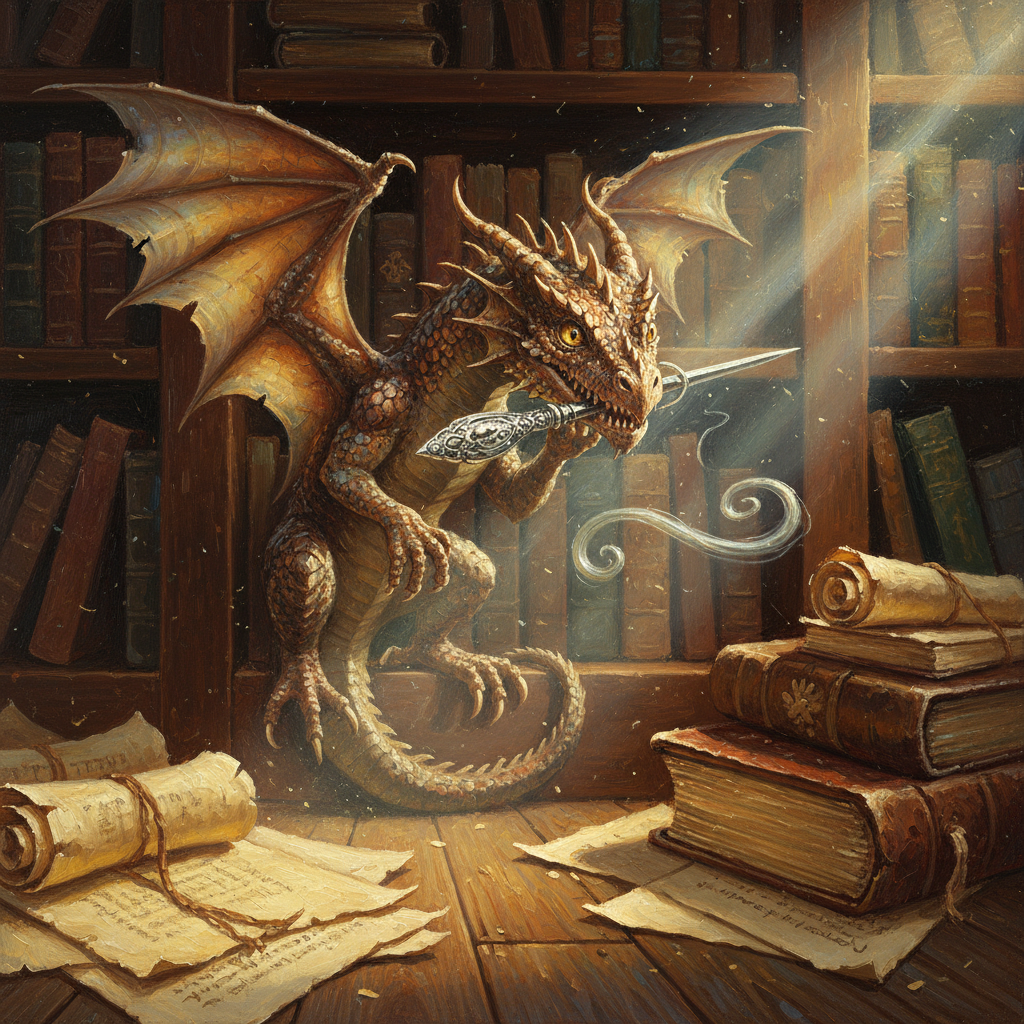 House Drake, original Pathfinder 2e monster artwork by ZapGM
