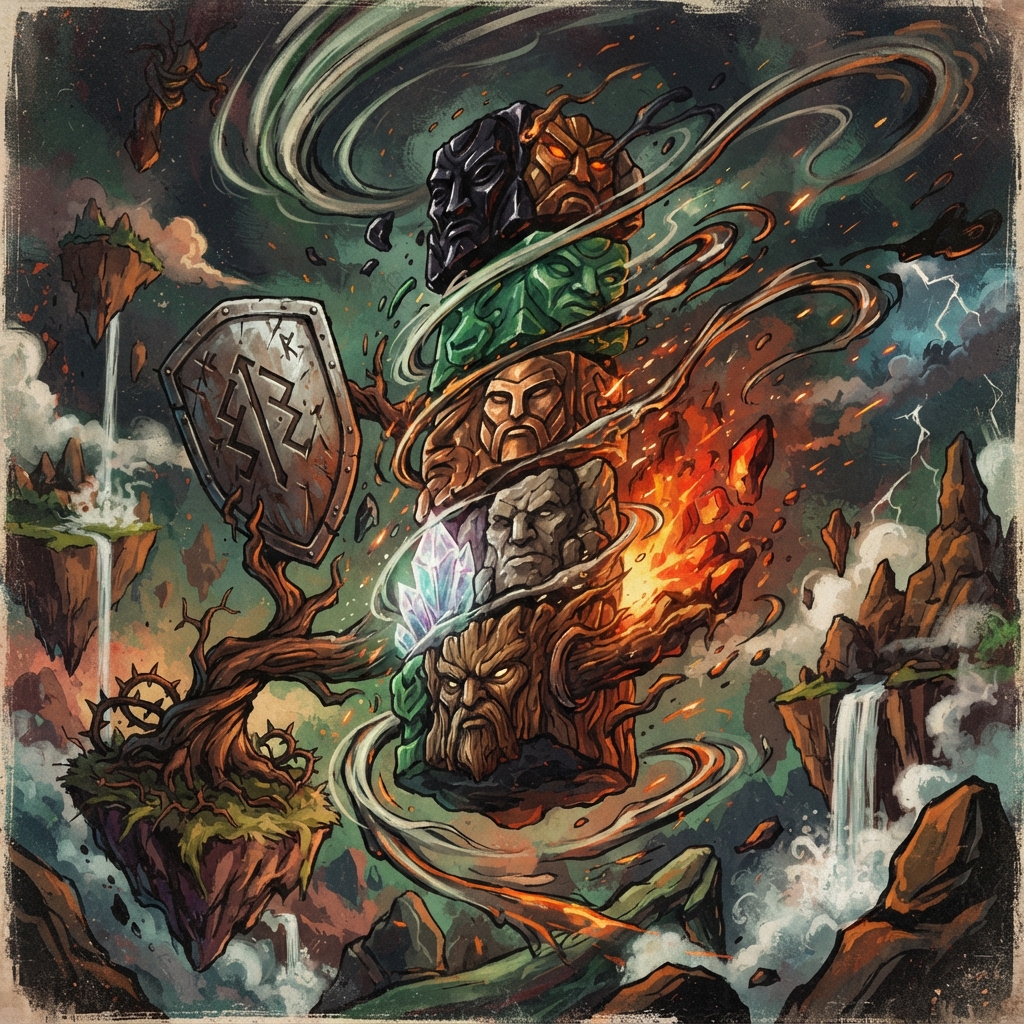 Totum Font, original Pathfinder 2e monster artwork by ZapGM